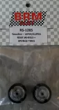 RS-128S RevoSlot Viper/Supra Rear wheels & sponge tires x 2